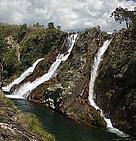 Cachoeira do Prata waterfalls, Chapada dos Veadeiros National Park, Brazil.