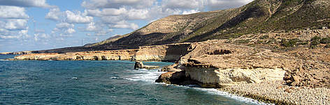 The coastline of the Green Mountain, Eastern Region of Libya
© A..Pomè / WWF Mediterranean The coastline of the Green Mountain, Eastern Region of Libya rel=