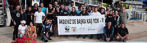 Marine survey team in Kas, Turkey. These activities are part of the demonstration project of the ...
© WWF Turkey Marine survey team in Kas, Turkey. These activities are part of the demonstration project of the ... rel=