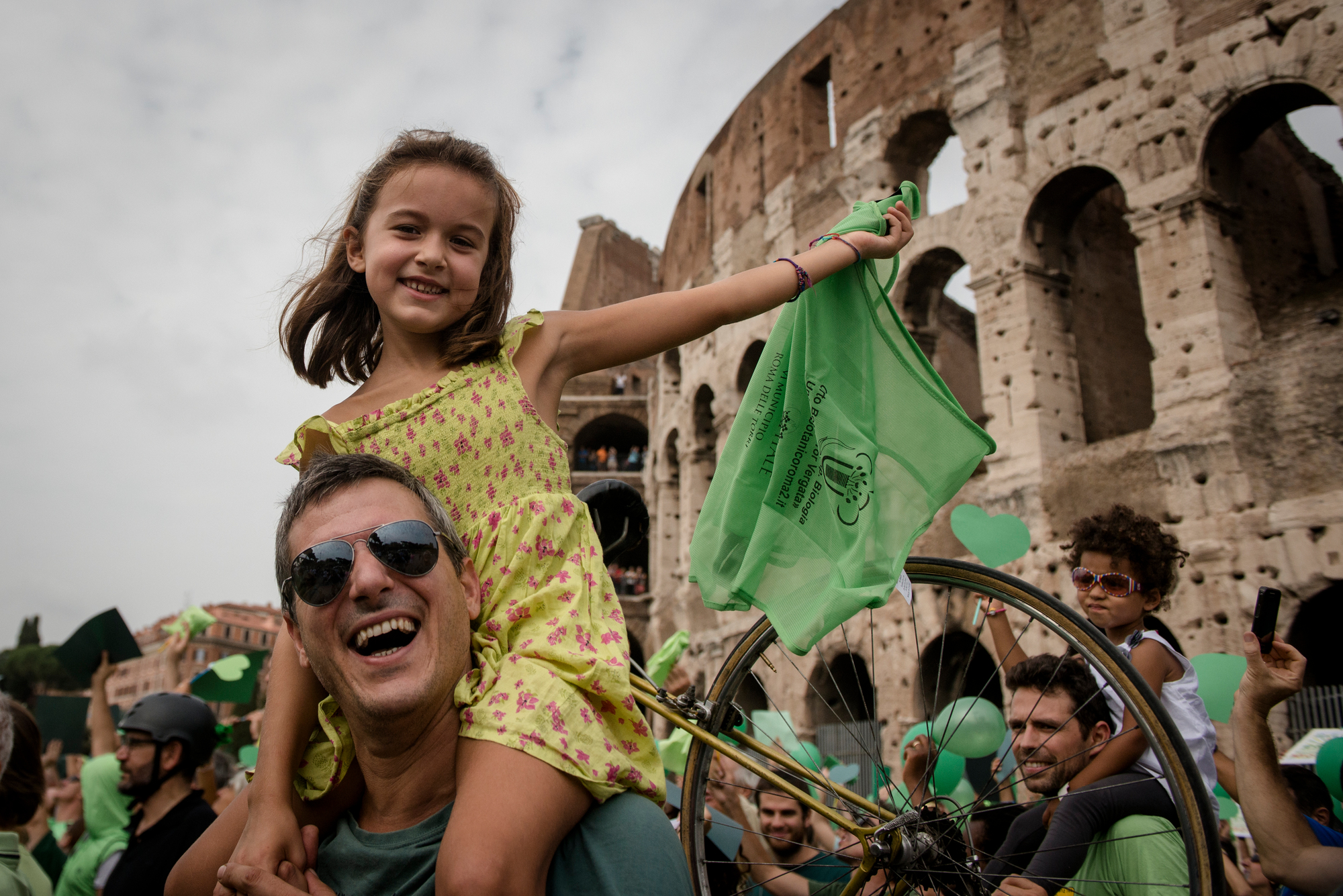 People at the climate march