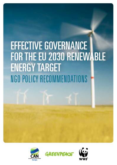 Effective governance for the EU 2030 renewable energy target - NGO ...
