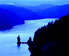 Welsh rugby star Gavin Henson is supporting WWF's work in Wales. Lake Vyrnwy, Wales.